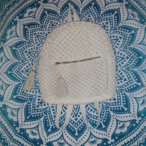 Nwot Crochet Knit Backpack
